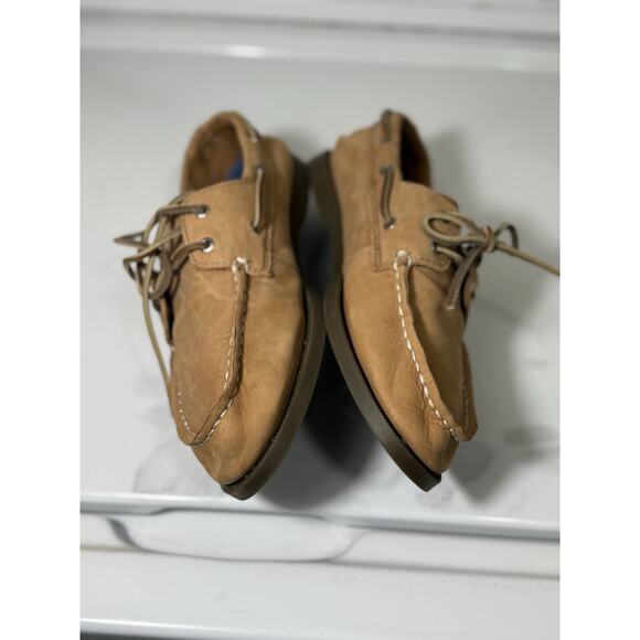 Sperry Top-Sider Authentic Original Boat Shoes Tan Leather Men’s 5M Non-Marking - Picture 4 of 11